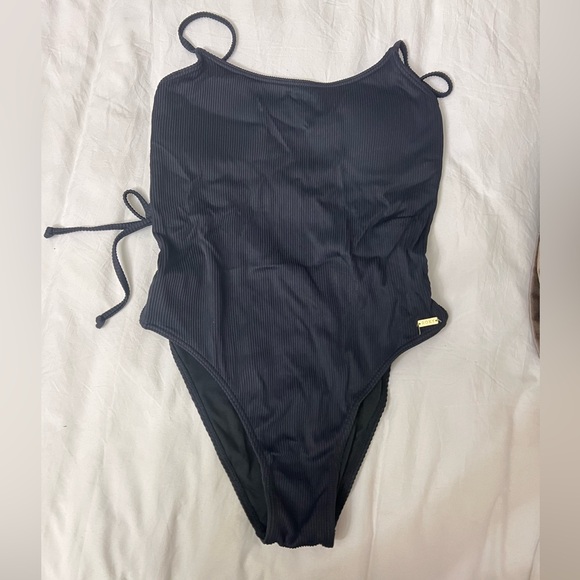 Roxy one piece ribbed swimsuit S - Picture 4 of 6
